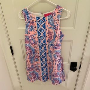 Lilly Pulitzer Donna Shift Romper, worn once